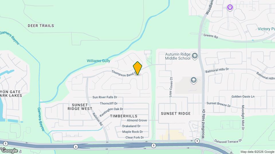 15310 Albert Oak Dr Mapa y Detalles de la Ubicación