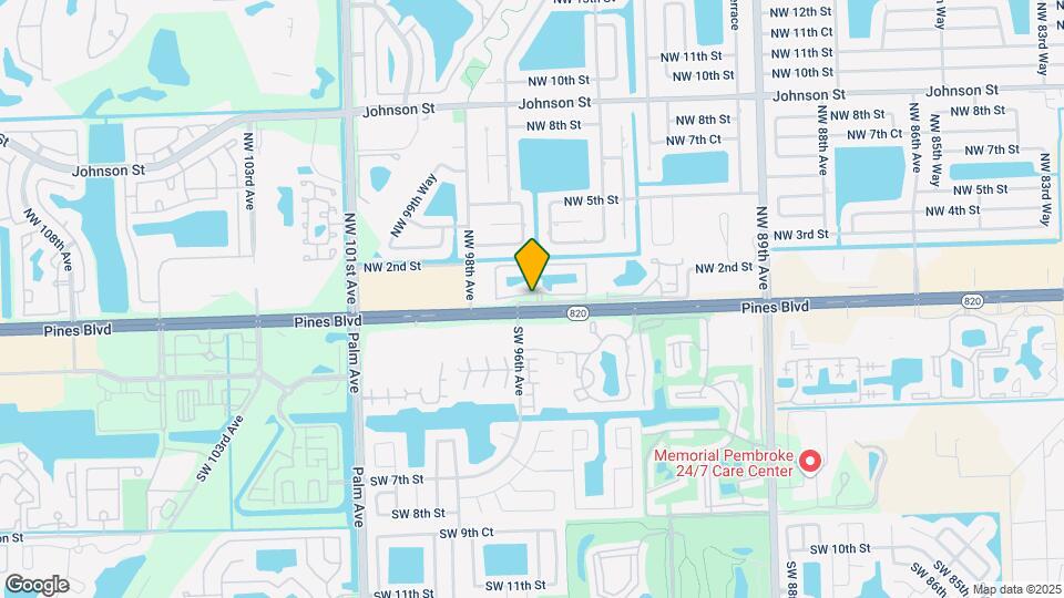 9645 NW 1st Ct, Unit #1-304 Map and Location Details