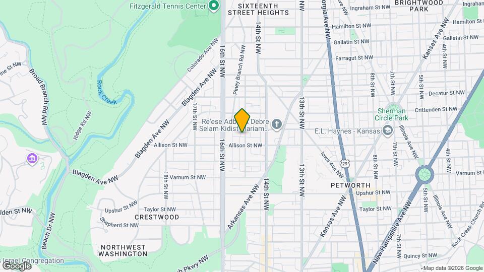 4514 15th St NW Map and Location Details