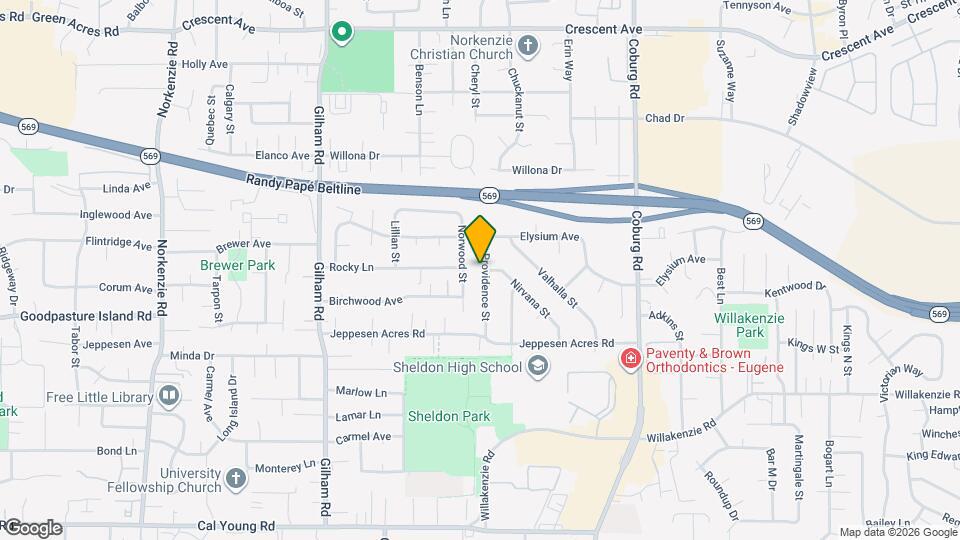 2190 Providence St Map and Location Details