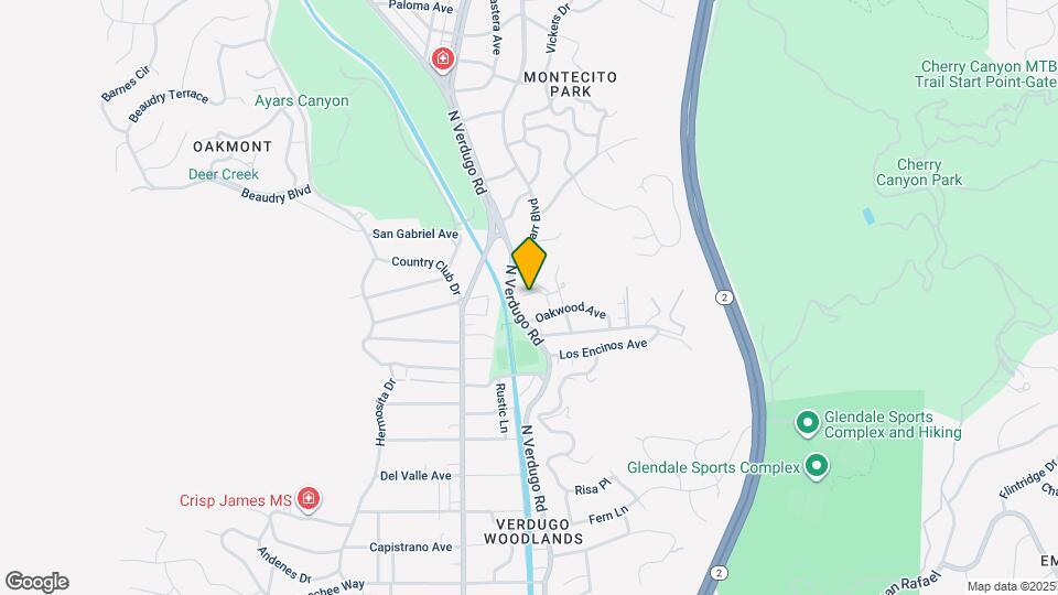 2940 N Verdugo Rd Map and Location Details