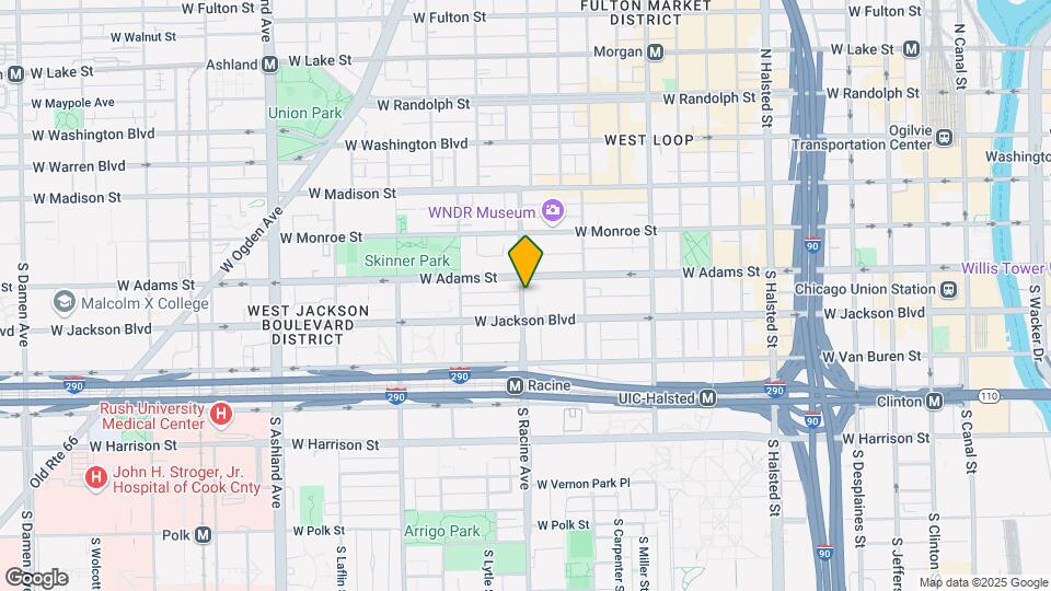 229 S Racine Ave, Unit 1 Map and Location Details