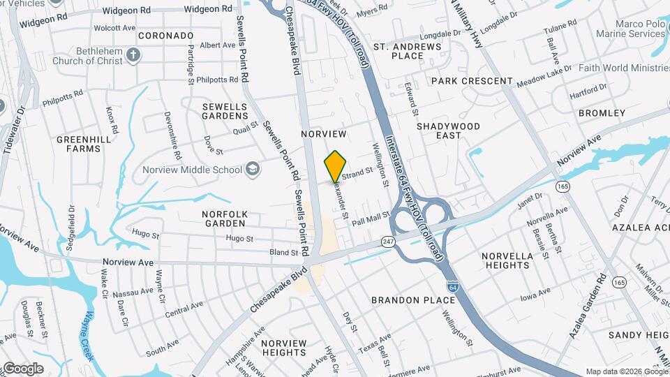 6261 Alexander St Map and Location Details