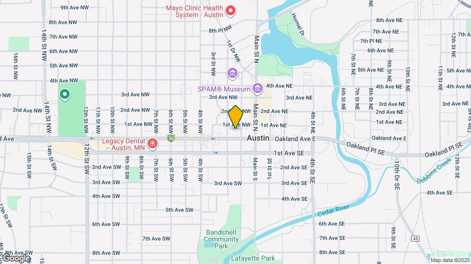 105 1st St NW Map and Location Details