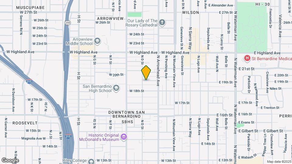 379 W 19th St Map and Location Details