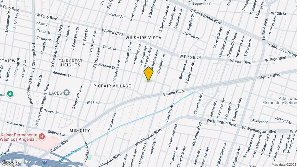 1612 S Sierra Bonita Ave, Unit 1612 Map and Location Details