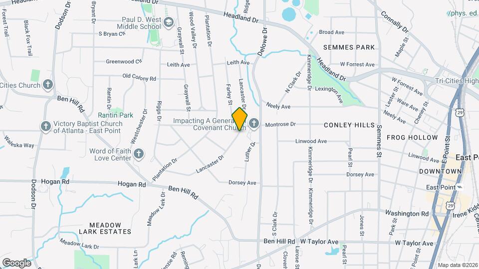 2718 Lancaster Dr Mapa y Detalles de la Ubicación