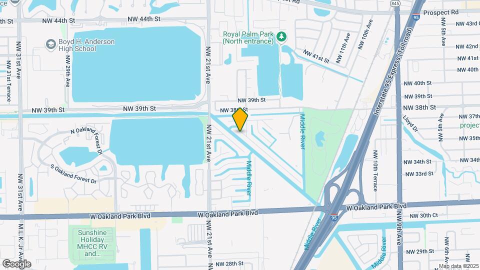 1824 NW 36th Ct Map and Location Details