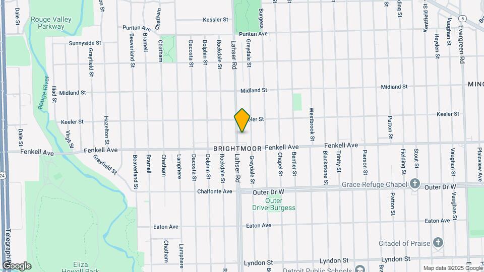 15330 Lahser Rd Map and Location Details