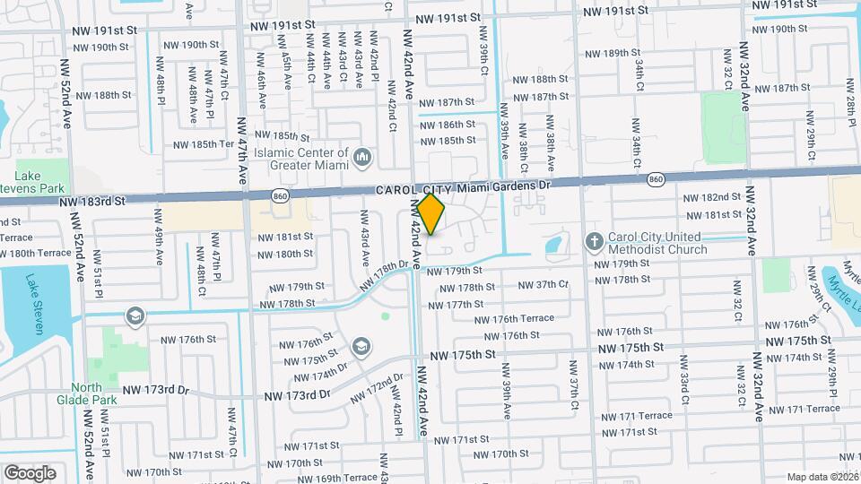 18047 NW 41st Pl Map and Location Details