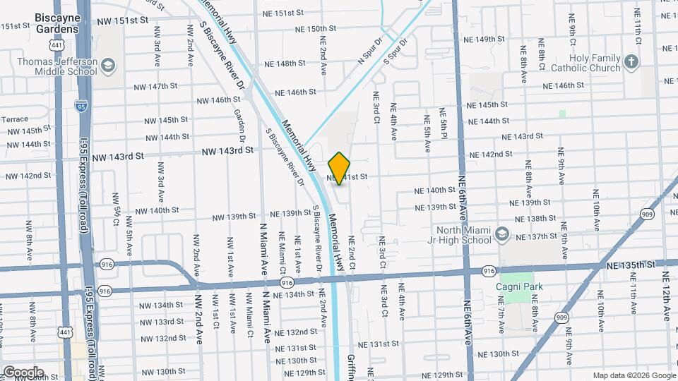 13987 NE 2nd Ave Map and Location Details