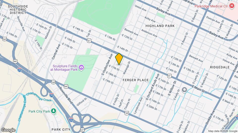 1613 S Highland Park Ave Mapa y Detalles de la Ubicación