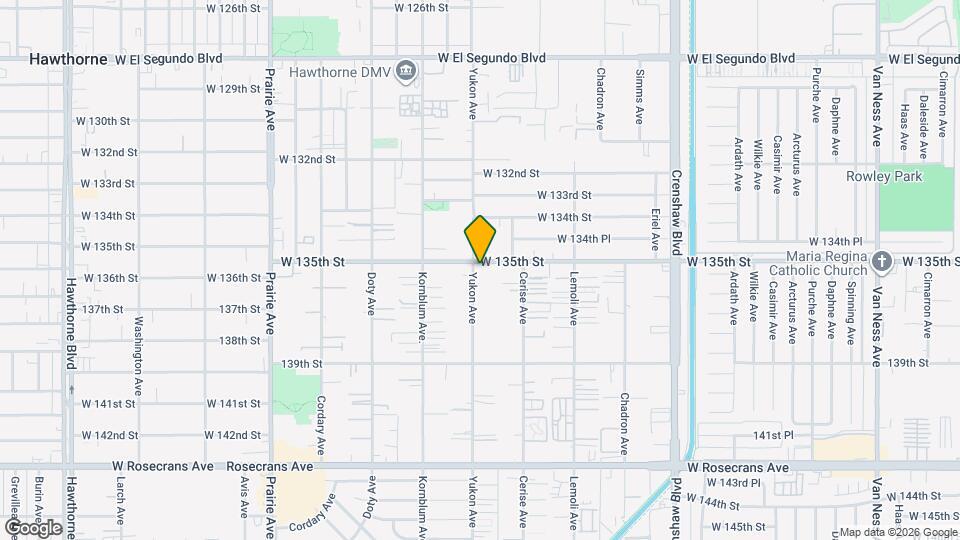 3552 W 135th St, Unit 3556 Map and Location Details