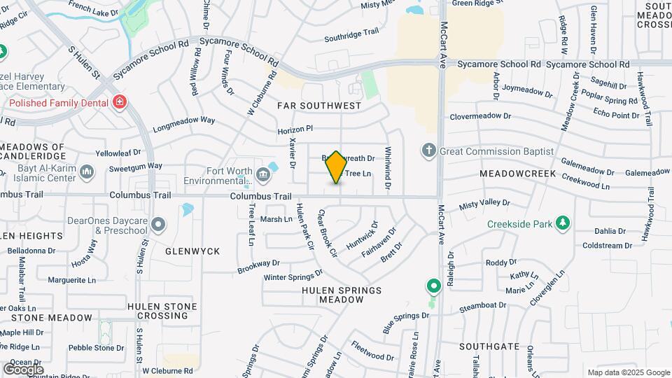 7812 Burgundy Dr Map and Location Details