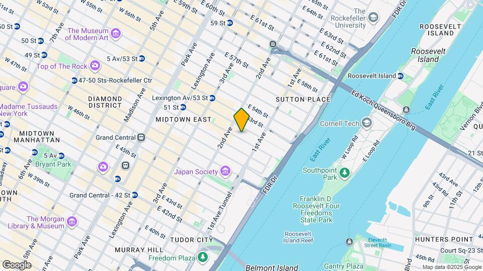 325 E 51st St Mapa y Detalles de la Ubicación