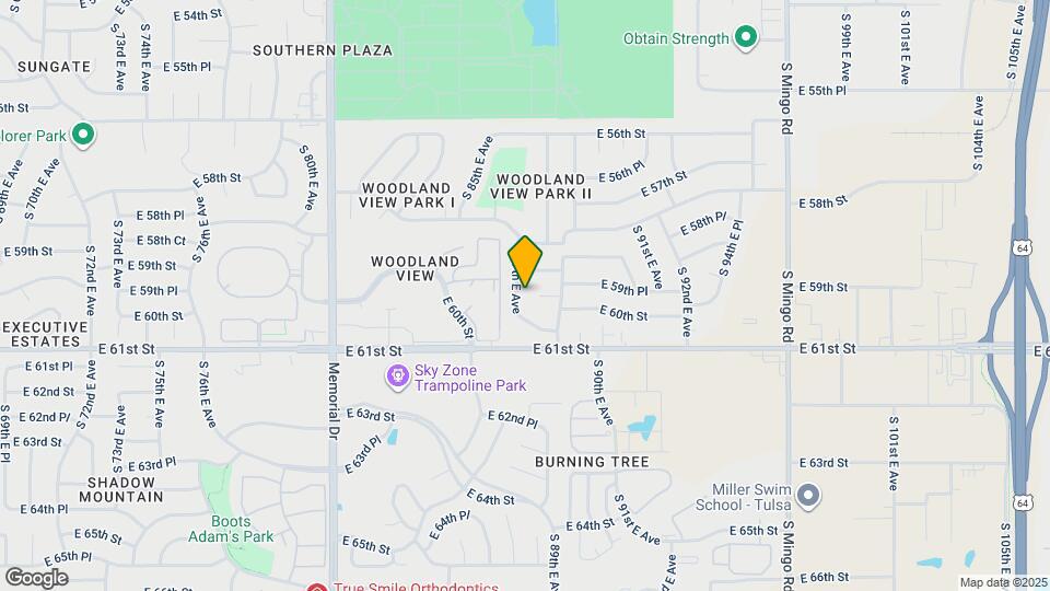 5921 S 87th E Ave Map and Location Details