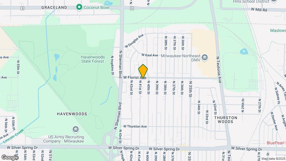 5964 N 41st St Map and Location Details