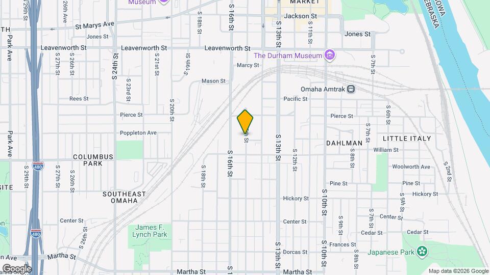 1240 S 15th St Map and Location Details