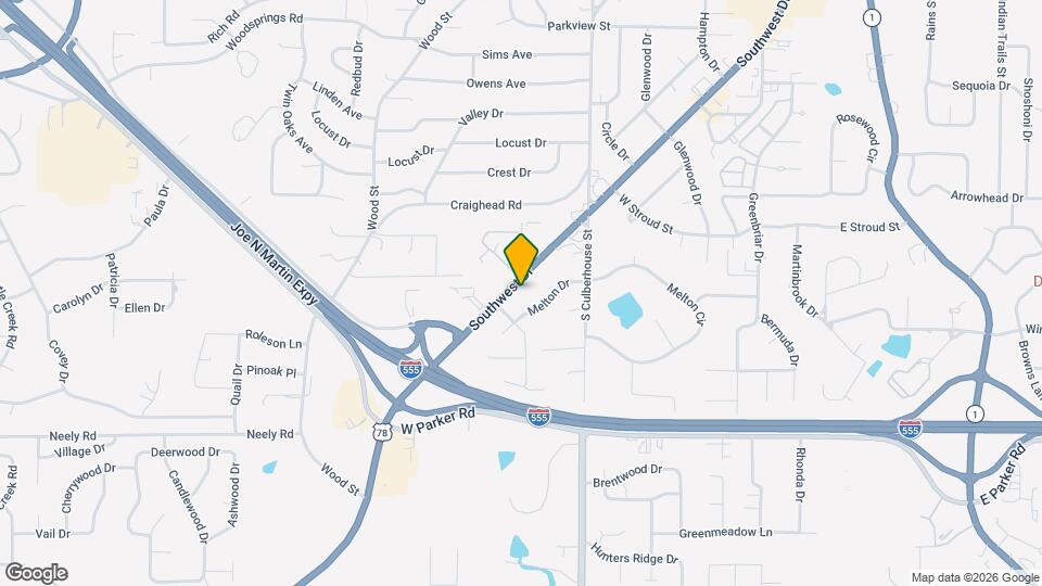 809 Southwest Dr Map and Location Details