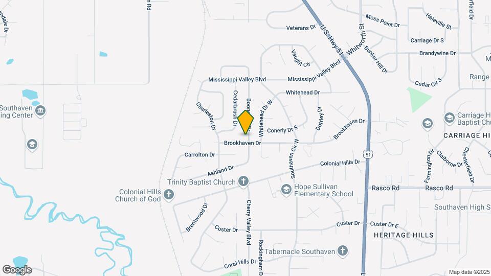 8327 Booneville Dr Map and Location Details