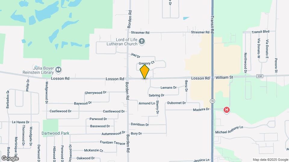 1371 Losson Rd, Unit Upper unit Map and Location Details