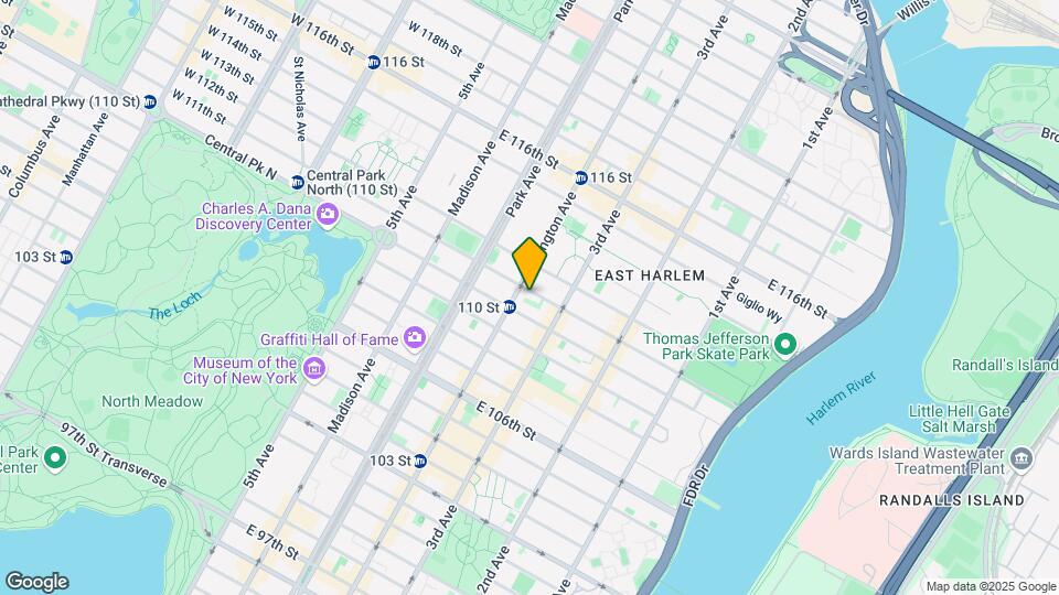 160 E 111th St Map and Location Details