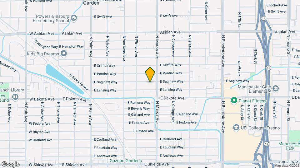 810 E Saginaw Way Map and Location Details