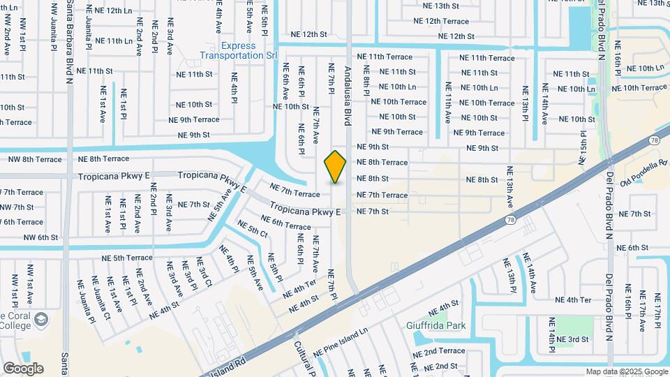 741 NE 7th Pl Map and Location Details