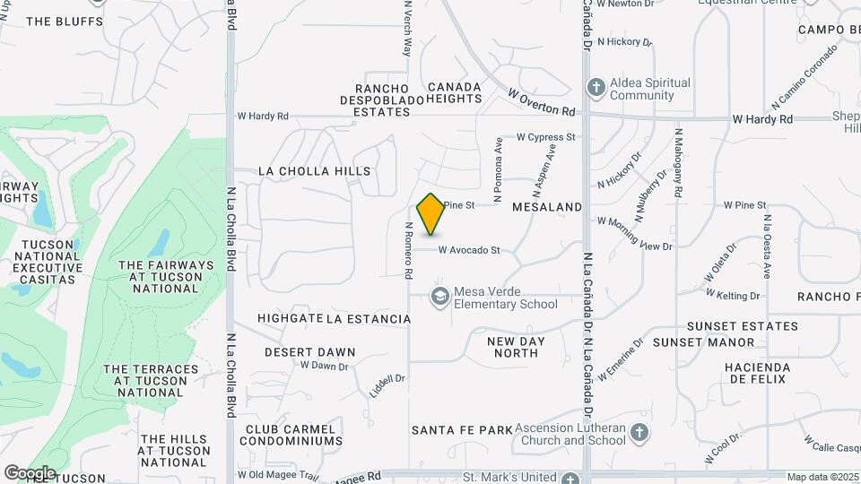 1710 W Avocado St Map and Location Details