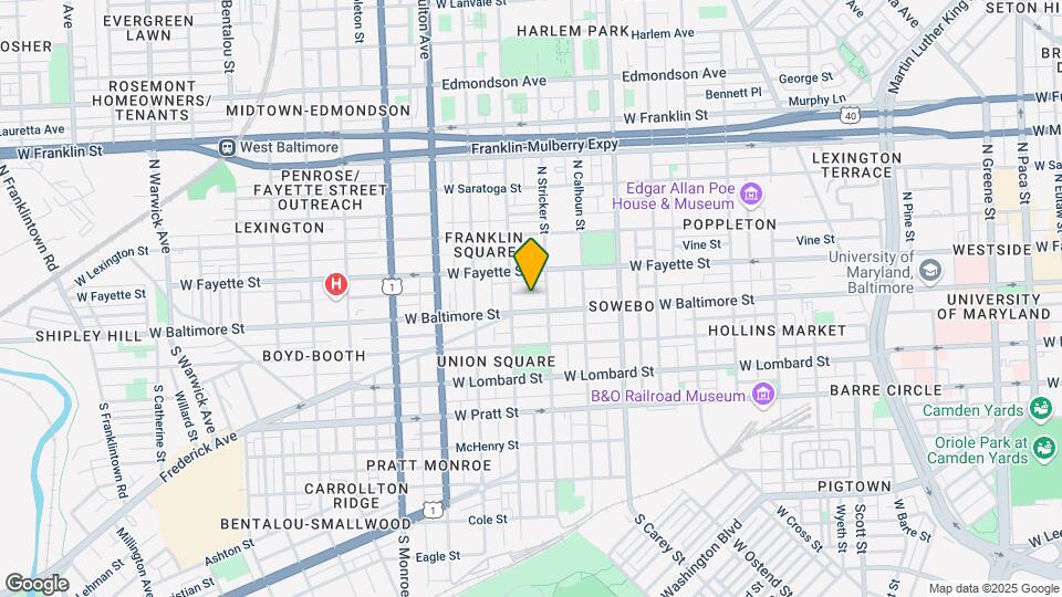 1531 W Fairmount Ave Map and Location Details