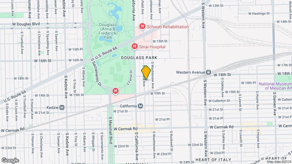 1821 S Fairfield Ave Map and Location Details
