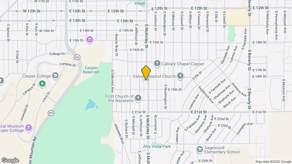 1828 S McKinley St Map and Location Details