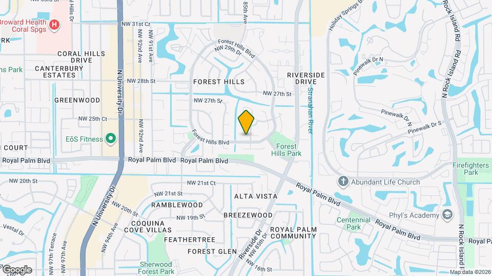 8548 NW 24th Ct Mapa y Detalles de la Ubicación