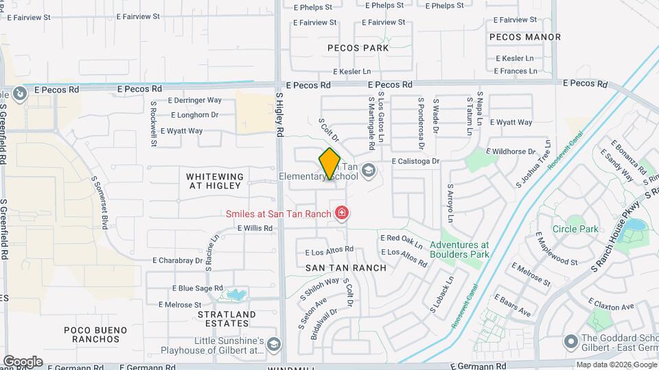 3334 E Woodside Way Mapa y Detalles de la Ubicación