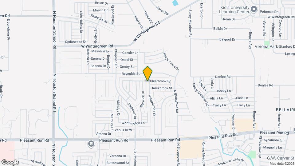 1613 Willowbrook St Map and Location Details