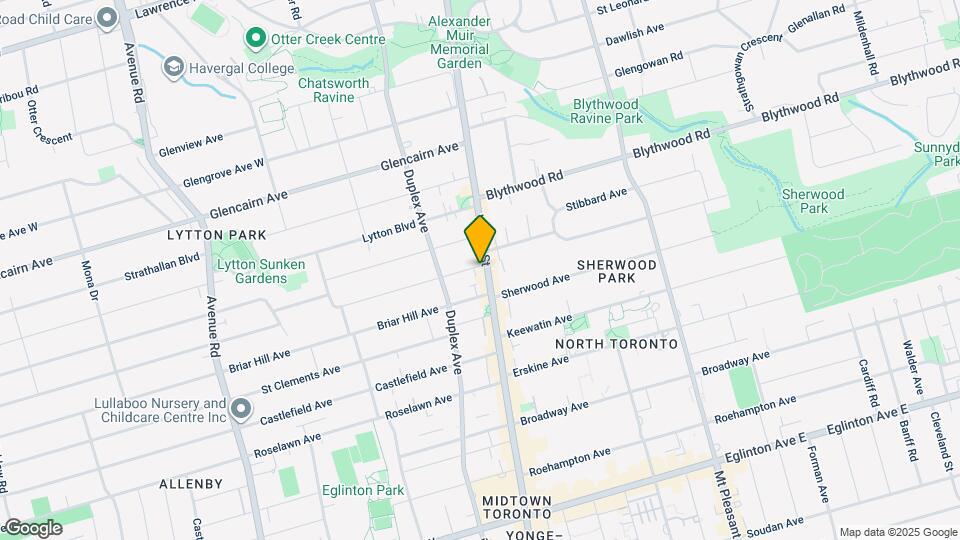 2588 A Yonge St Map and Location Details