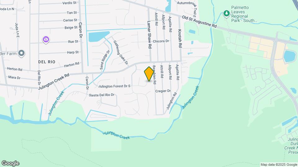 12845 Julington Forest Dr E Mapa y Detalles de la Ubicación