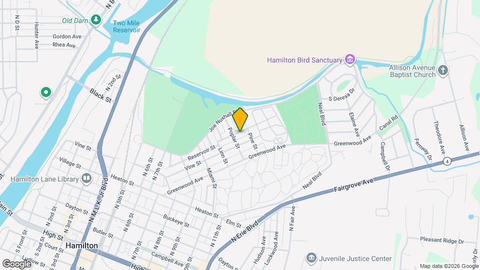 1209 Reservoir St Mapa y Detalles de la Ubicación