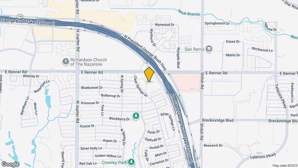 2600 E Renner Rd Map and Location Details