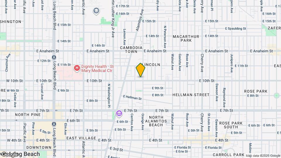 1167 E 10th St Mapa y Detalles de la Ubicación