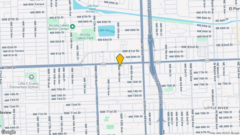 7815 NW 10th Ave Mapa y Detalles de la Ubicación