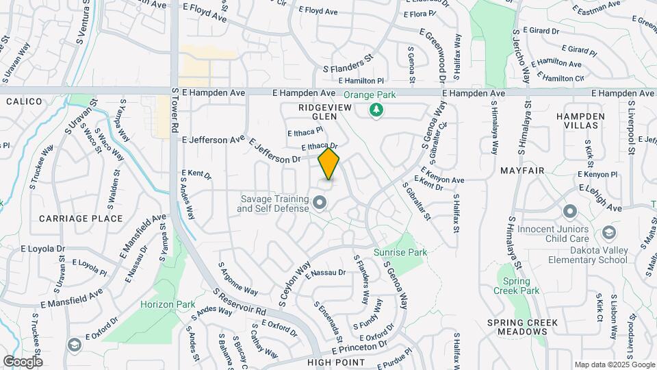3753 S Danube Cir Map and Location Details