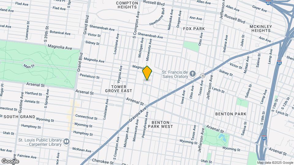 3021 Pestalozzi St Map and Location Details
