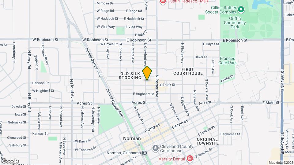 303 E Frank St Map and Location Details