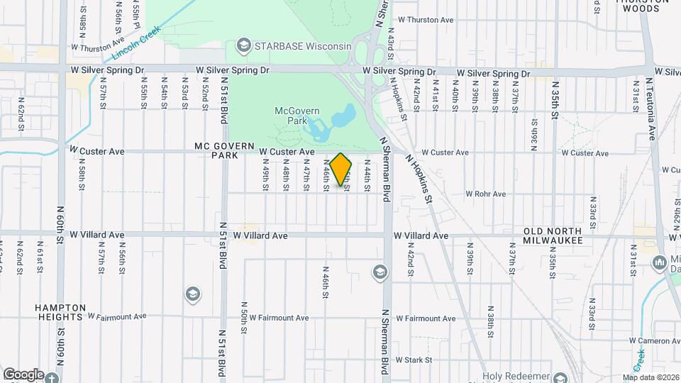 5303 N 45th St Map and Location Details