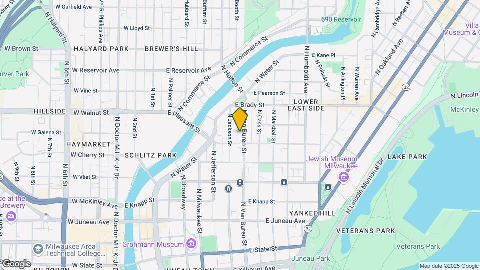 1617 N Van Buren St, Unit 800B Map and Location Details