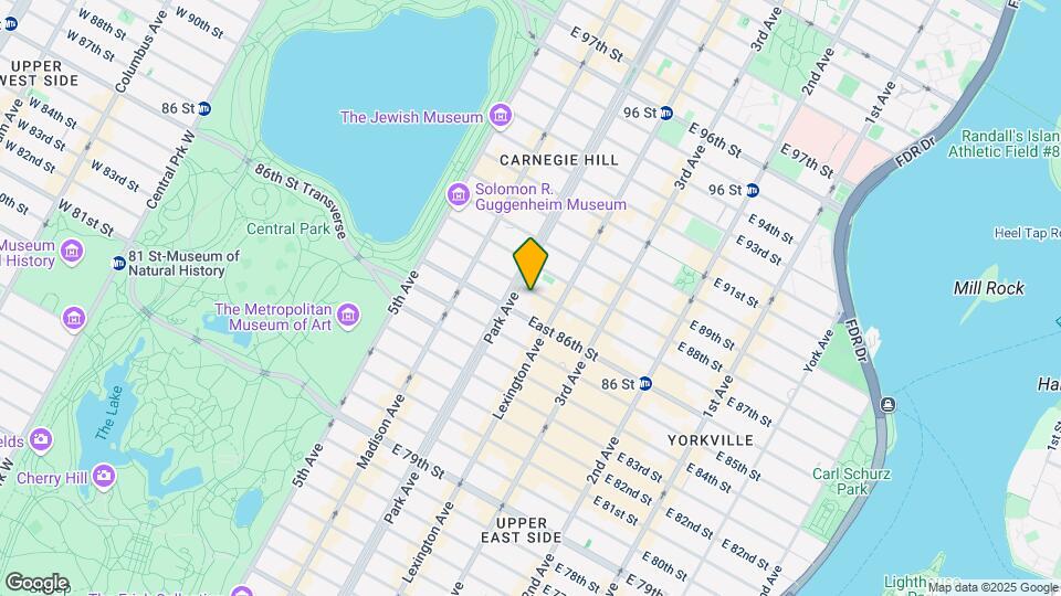 110 E 87th St Map and Location Details