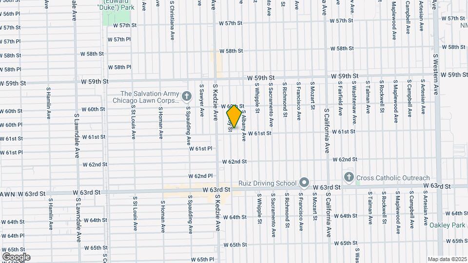 6055-6059 S Troy St Map and Location Details