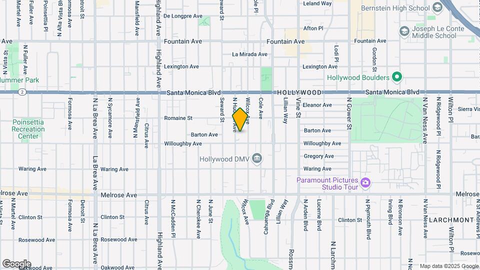 916 N Hudson Ave Map and Location Details