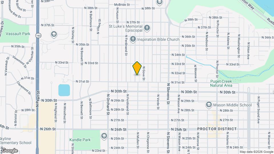 3109 N Mullen St Map and Location Details